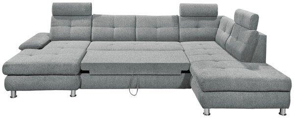 SEDACIA SÚPRAVA, textil, svetlosivá MID.YOU - Sedačky, Online Only
