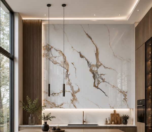 Manufakturaplyt Flexi panel Mramor Prestige – lesklý, 280 × 122 cm