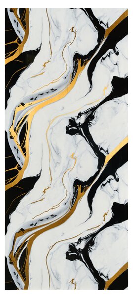 Manufakturaplyt Flexi panel Black Gold flow – lesklý, 280 × 122 cm