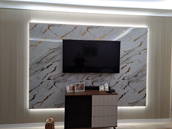 Manufakturaplyt Flexi panel Kráľovský mramor – lesklý, 280 × 122 cm
