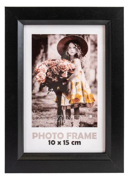 FANDY Drevený fotorámik Bevel 10x15 5 čierny