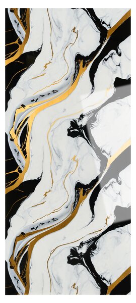Manufakturaplyt Flexi panel Black Gold flow – lesklý, 280 × 122 cm