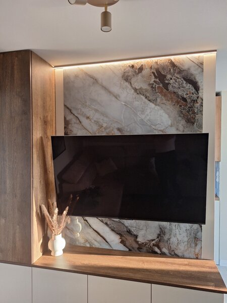 Manufakturaplyt Flexi panel Chocolate gold – lesklý, 280 × 122 cm