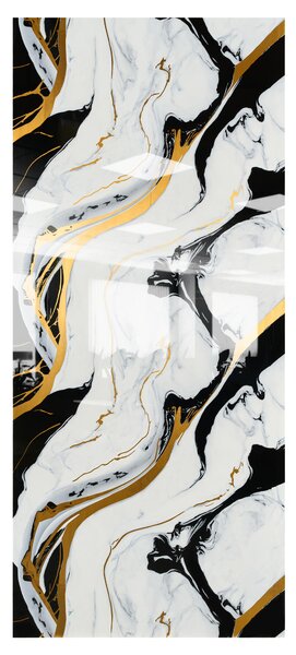 Manufakturaplyt Flexi panel Black Gold flow – lesklý, 280 × 122 cm
