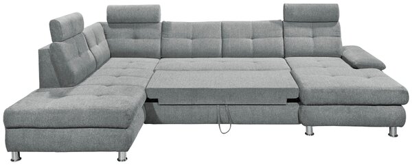 SEDACIA SÚPRAVA, textil, svetlosivá MID.YOU - Sedačky, Online Only