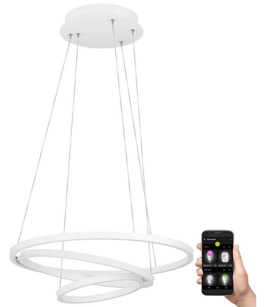 Eglo 900478 - LED Stmievateľný luster na lanku LOBINERO-Z LED/43,2W/230V biela