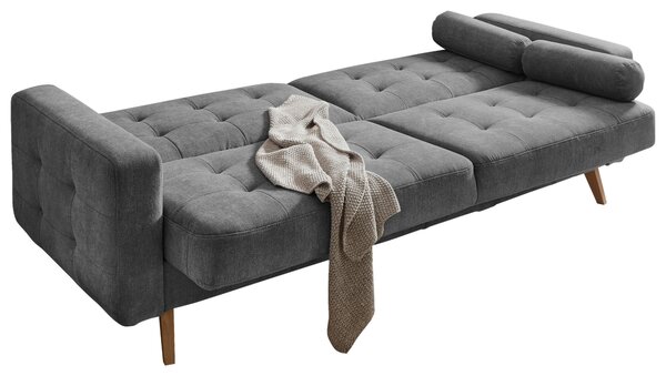 ROZKLADACIA POHOVKA, textil, kompozitné drevo, tmavosivá MID.YOU - Sedačky, Online Only