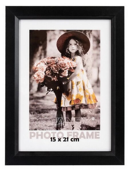 FANDY Drevený fotorámik Bevel 15x21 5 čierny