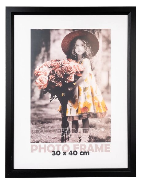 FANDY Drevený fotorámik Bevel 30x40 5 čierny