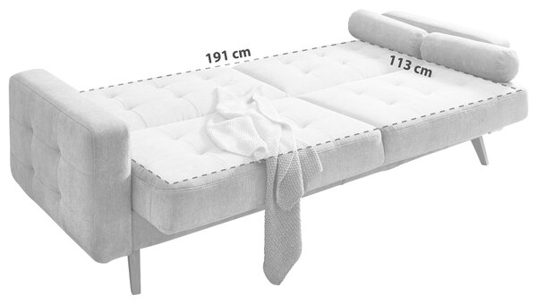 ROZKLADACIA POHOVKA, textil, kompozitné drevo, žltá MID.YOU - Sedačky, Online Only