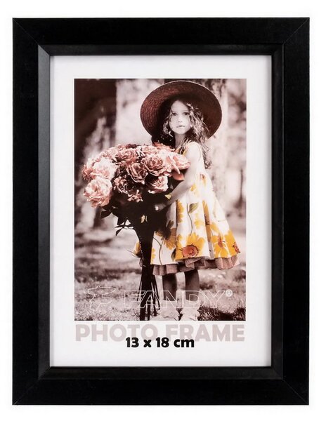FANDY Drevený fotorámik Bevel 13x18 5 čierny