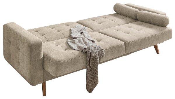 ROZKLADACIA POHOVKA, textil, kompozitné drevo, piesková MID.YOU - Sedačky, Online Only