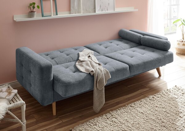ROZKLADACIA POHOVKA, textil, kompozitné drevo, antracitová MID.YOU - Sedačky, Online Only