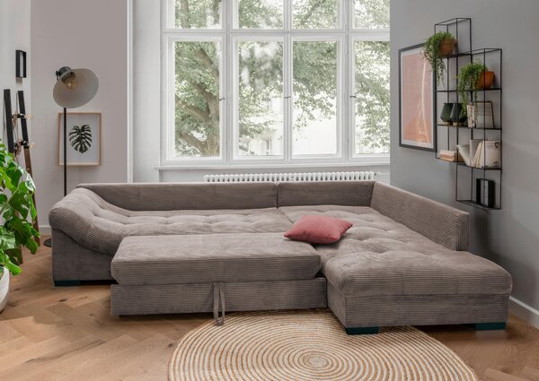 ROHOVÁ SEDAČKA, textil, taupe P & B - Sedačky, Online Only