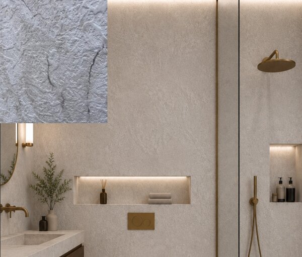 Manufakturaplyt Flexi panel Béžový kameň – štruktúrovaný, polomat 280 × 120 cm