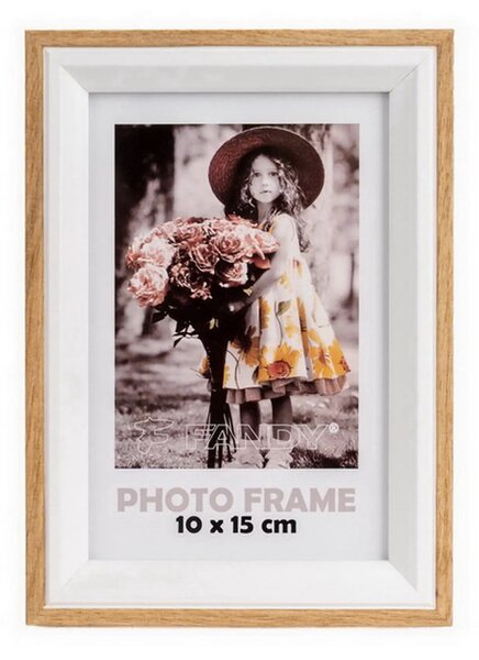 FANDY Drevený fotorámik Botany 10x15 1 hnedý