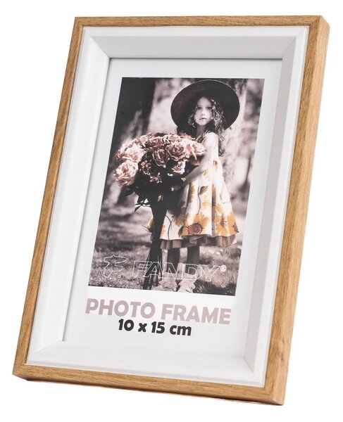 FANDY Drevený fotorámik Botany 10x15 1 hnedý