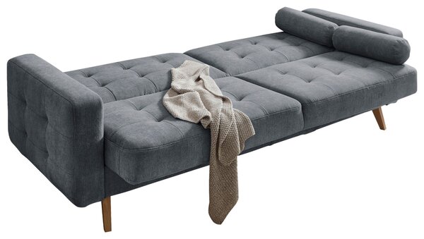ROZKLADACIA POHOVKA, textil, kompozitné drevo, antracitová MID.YOU - Sedačky, Online Only