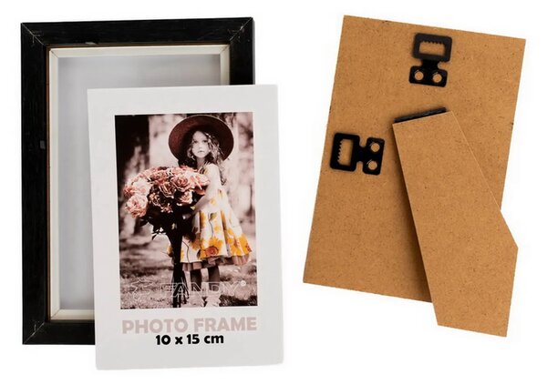 FANDY Drevený fotorámik Botany 10x15 2 čieny