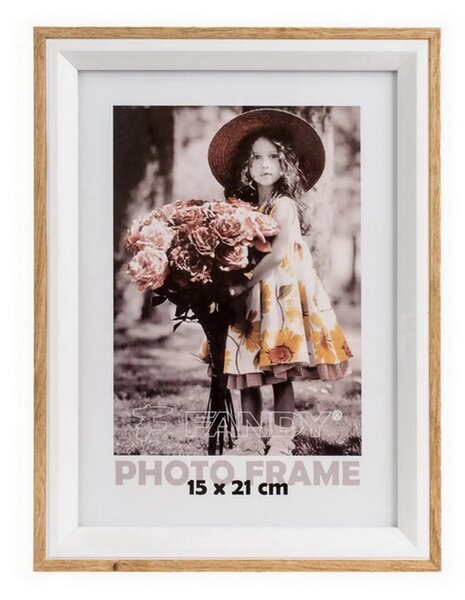 FANDY Drevený fotorámik Botany 15x21 1 hnedý