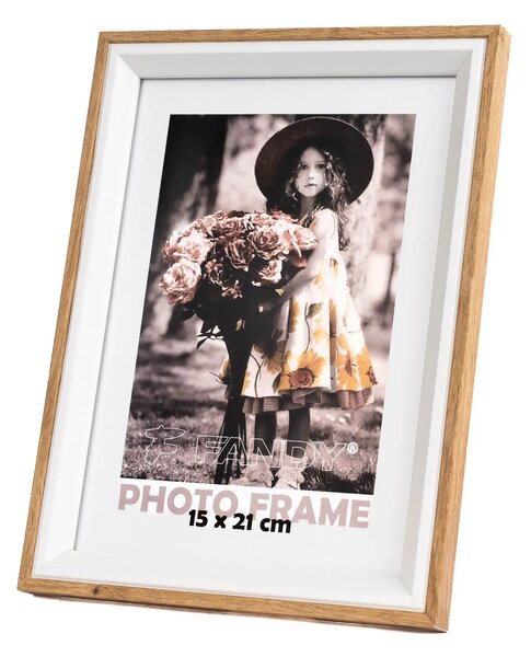FANDY Drevený fotorámik Botany 15x21 1 hnedý