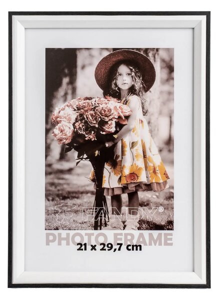 FANDY Drevený fotorámik Botany 21x29,7 2 čieny