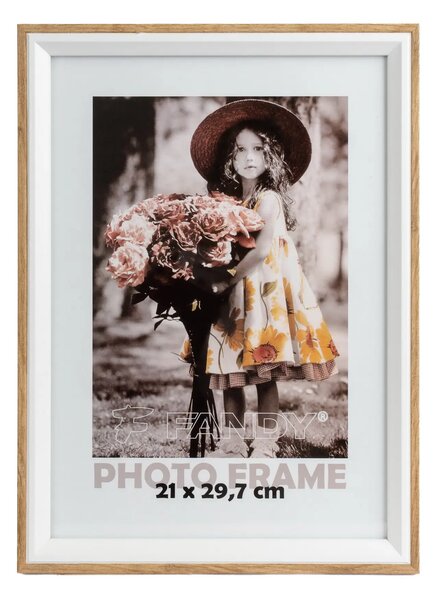 FANDY Drevený fotorámik Botany 21x29,7 1 hnedý