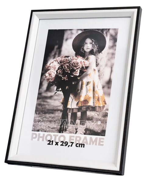 FANDY Drevený fotorámik Botany 21x29,7 2 čieny