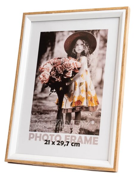 FANDY Drevený fotorámik Botany 21x29,7 1 hnedý