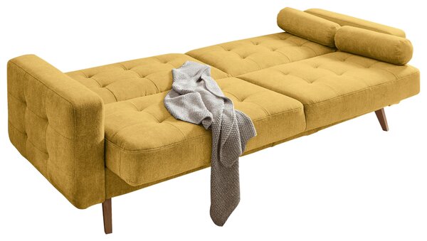ROZKLADACIA POHOVKA, textil, kompozitné drevo, žltá MID.YOU - Sedačky, Online Only