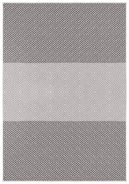 NORTHRUGS - Hanse Home koberce AKCIA: 80x150 cm Kusový koberec Twin Supreme 103769 Black / Anthracite – na von aj na doma - 80x150 cm