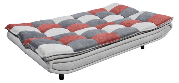 ROZKLADACIA POHOVKA, textil, kompozitné drevo, strieborná, bobuľová, tmavosivá MID.YOU - Sedačky, Online Only