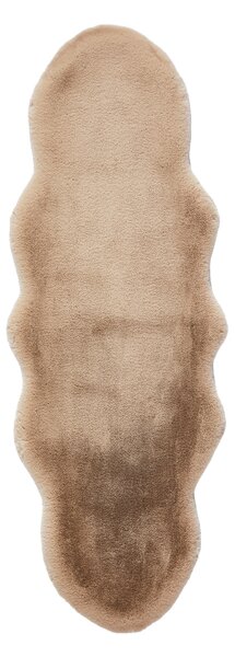 UMELÁ KOŽUŠINA, 55/160 cm, taupe Novel - Koberce