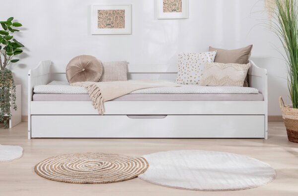 POSTEĽ S VÝSUVNÝM LÔŽKOM, 90/200 cm biela MID.YOU - Detské izby, Online Only