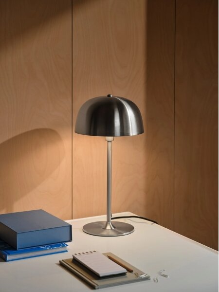 Nordlux - Stolová lampa CERA 1xE14/40W/230V matný chróm