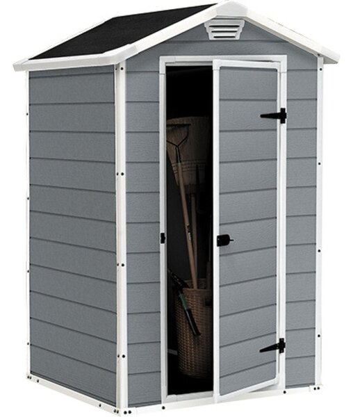 Keter Manor 4×3 — záhradný domček, sivý