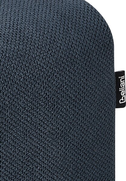 Pohovka modrá polyesterové čalúnenie 3-miestna široké opierky vankúše moderná minimalistický štýl obývacia izba