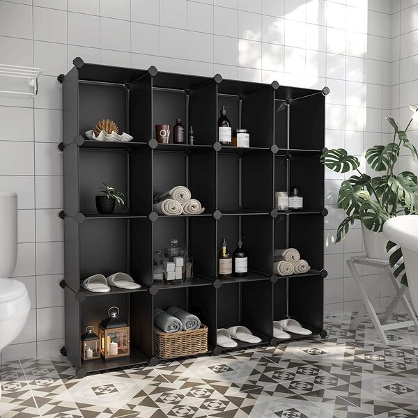 SONGMICS Regál CUBE čierny