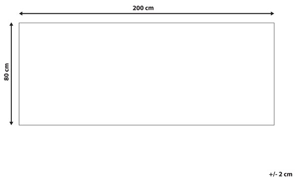 Koberec viacfarebný polyester 80 x 200 cm s orientálnym vzorom behúň moderná kuchyňa chodba