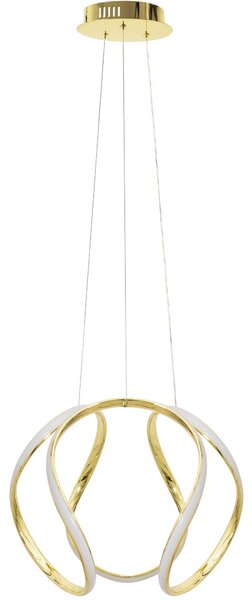 Toolight Toolight, LED závesné svietidlo + diaľkový ovládač 60W APP386-CP, zlatá, OSW-06902