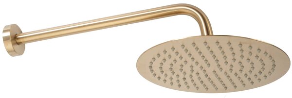 Podomietková sprchová sada LUNGO brúsené zlato + termostat + BOX