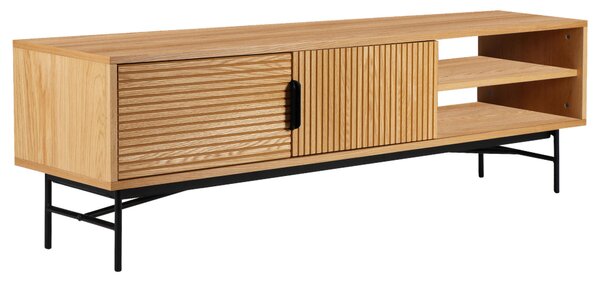 NÍZKA KOMODA, dub, čierna, farba duba, 160/50/40 cm home24 - Komody, Online Only