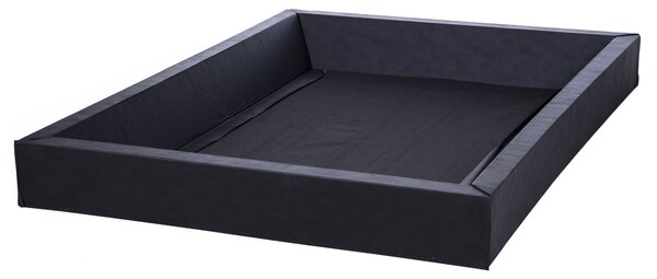 Penový rám na vodnú posteľ čierny 140 x 200 cm bezpečnostná vložka doplnky moderný štýl spálňa