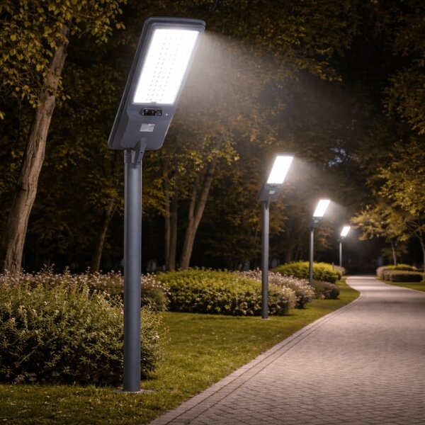Aigostar - LED Solárna uličná lampa so snímačom LED/400W/3,2V 4800mAh + diaľkový ovládač
