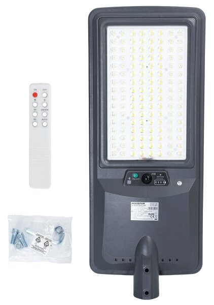 Aigostar - LED Solárna uličná lampa so snímačom LED/400W/3,2V 4800mAh + diaľkový ovládač