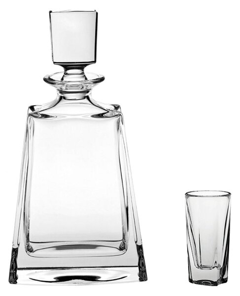 Bohemia Crystal Likér set Kathrene 485 (1 karafa + 6 sklenic)