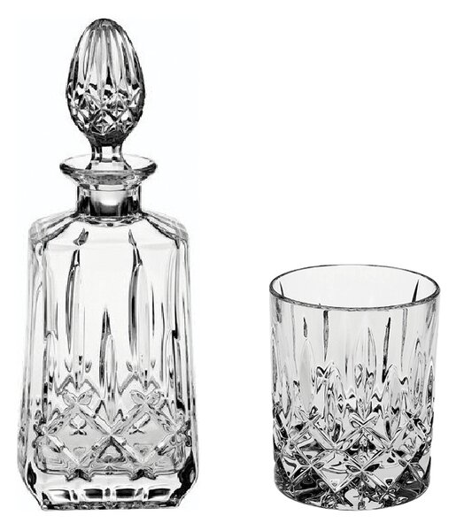 Bohemia Crystal Whisky set Sheffield 99999/52820/598 (1 karafa + 6 pohárov)