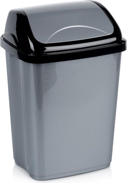 Plastový odpadkový kôš, výklopný, kancelária, kúpeľňa, kuchyňa, 10 l