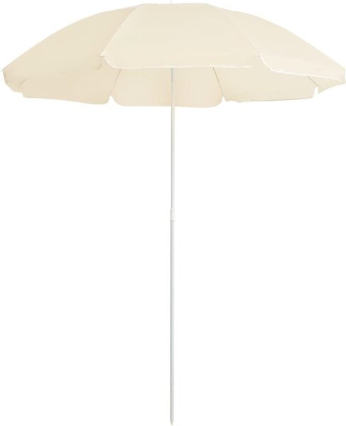 Maison Exclusive – slnečník s oceľovou tyčou, piesková farba, 180 cm