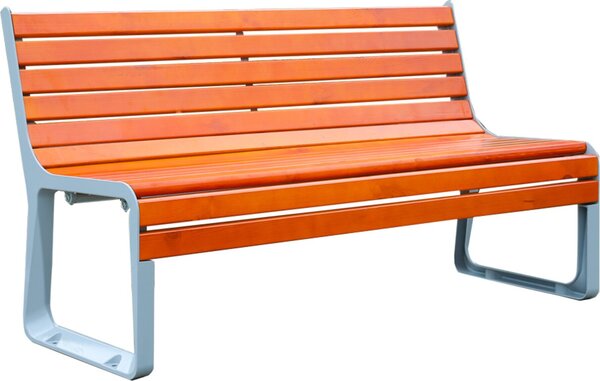 Drevená tenisová lavička Premium s operadlom - 180 cm